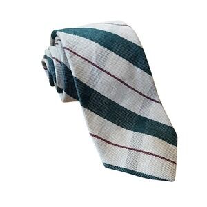 New Old Stock Vintage Polo Ralph Lauren Neck Tie Plaid Silk Linen Blend Knit